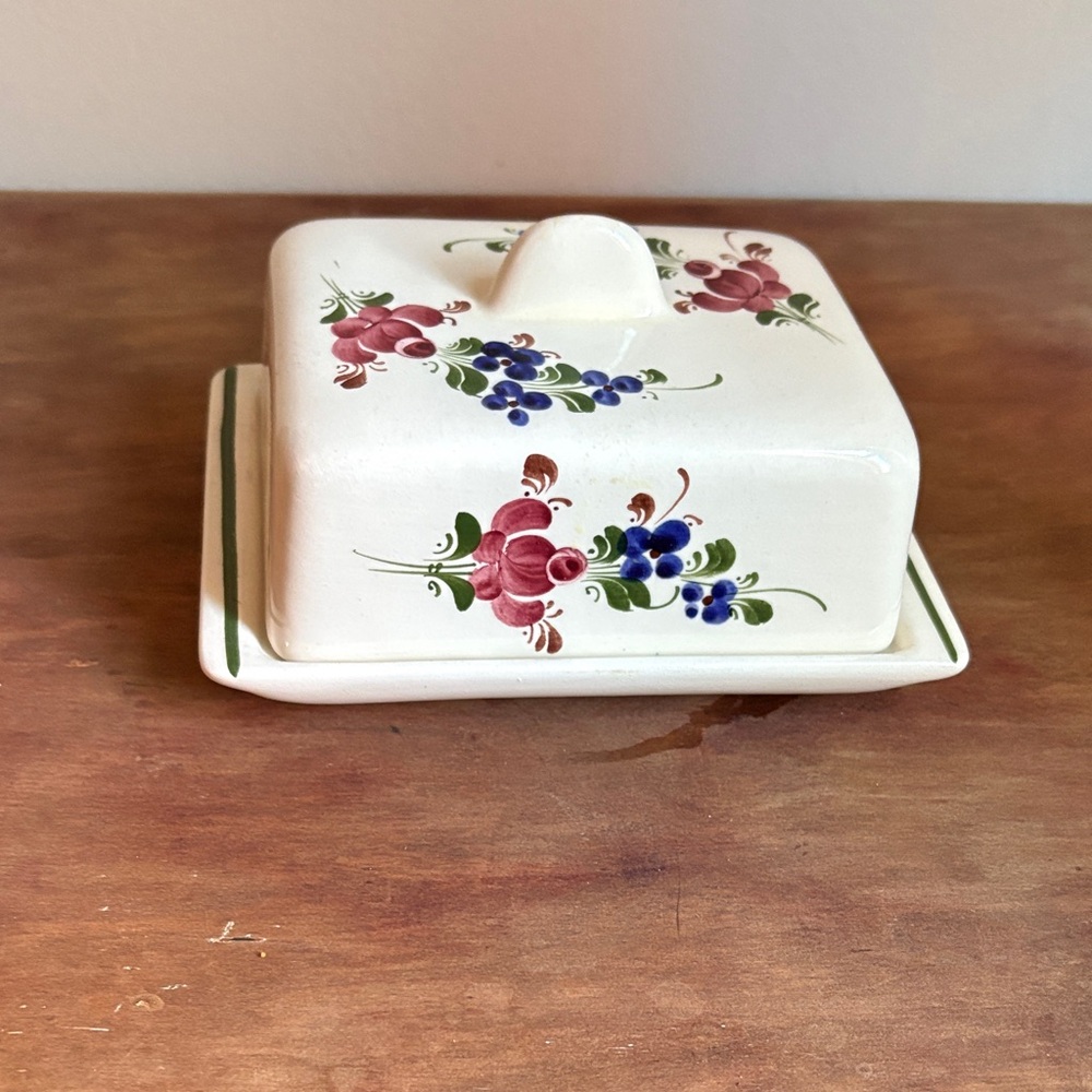 Vintage Reverbere butter dish model from KG Luneville.
